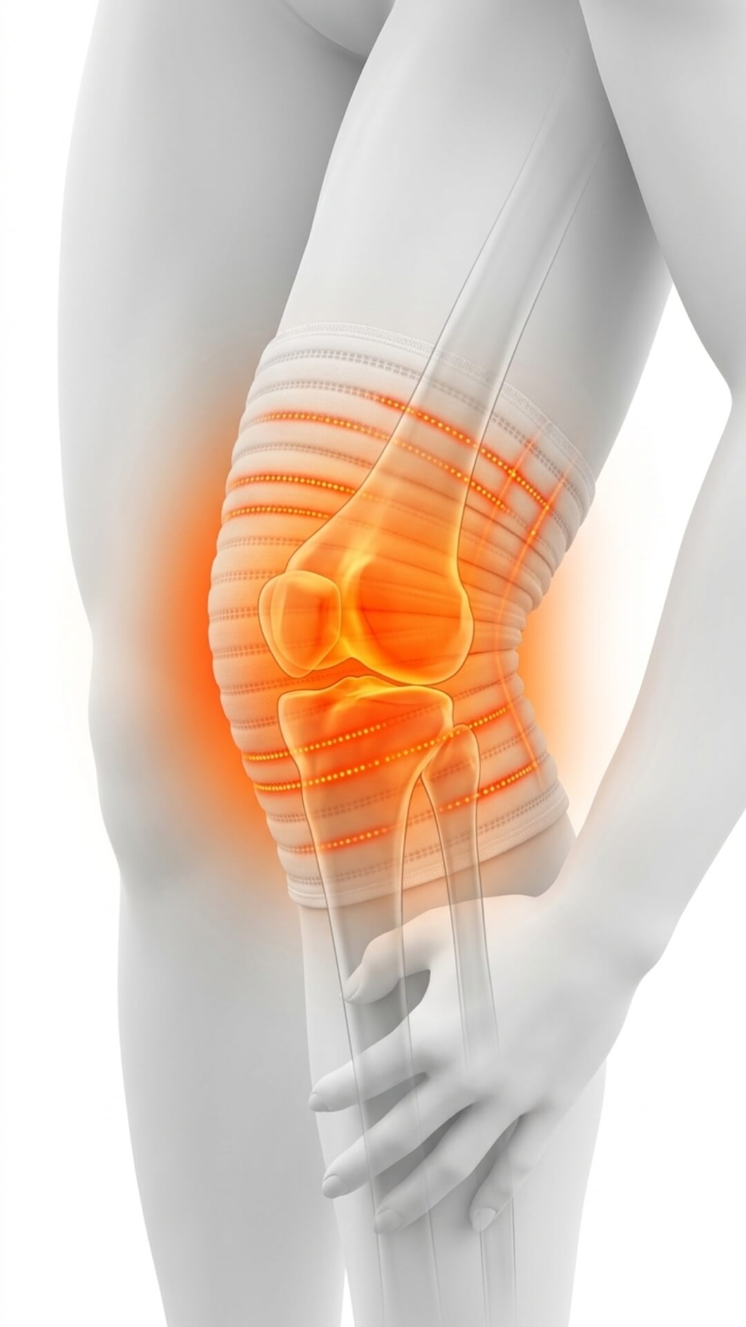 Thermo Ripp koleno - detail žebrové struktury